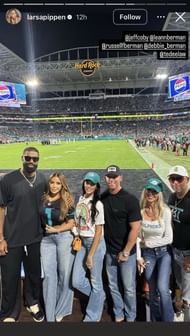 Larsa Pippen in the company of boyfriend Jeff Cobby and friends (Photo: Instagram @larsapippen)